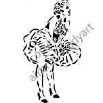 0279 marilyn monroe reusable stencil